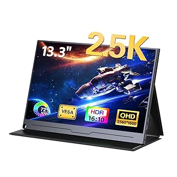 Amazon.co.jp: Mayfee! モバイルモニター 13.3 インチ 2.5K、QHD